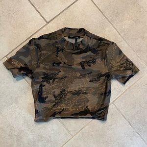 Camo crop top